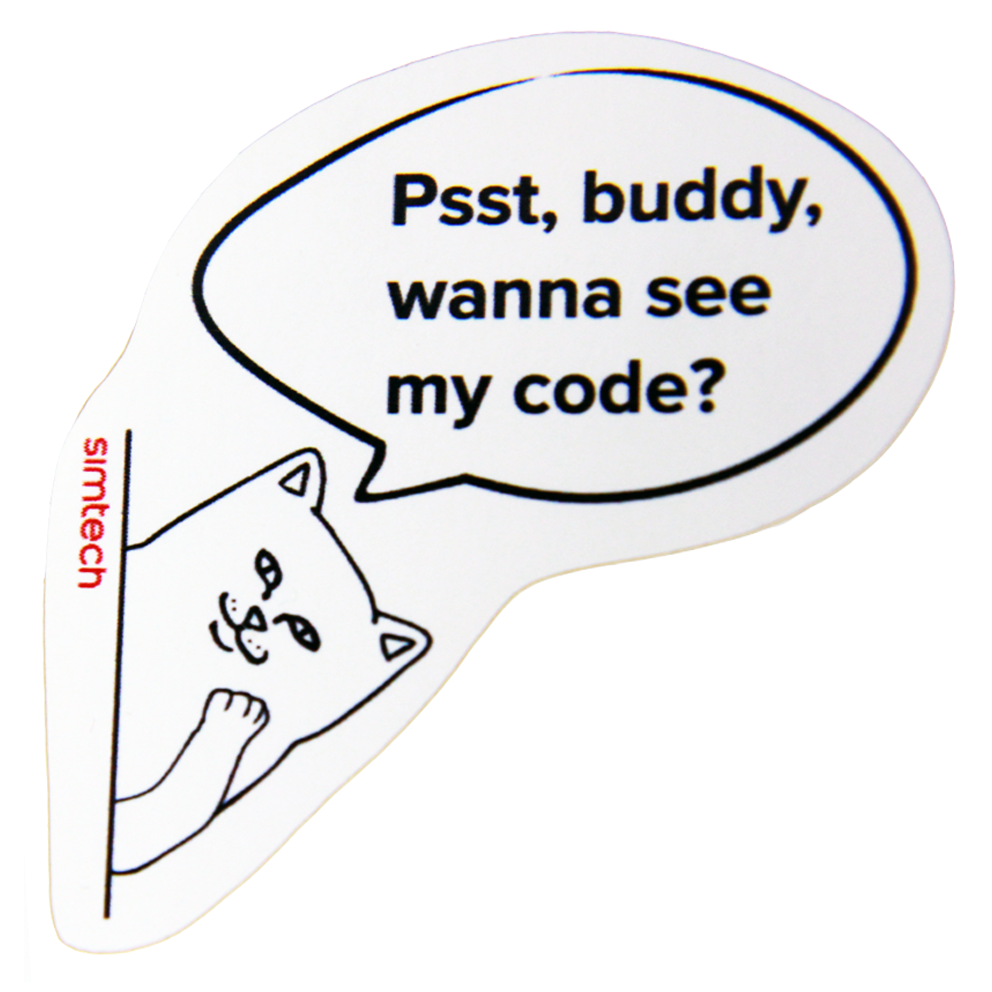 Sticker "Pssst, buddy"